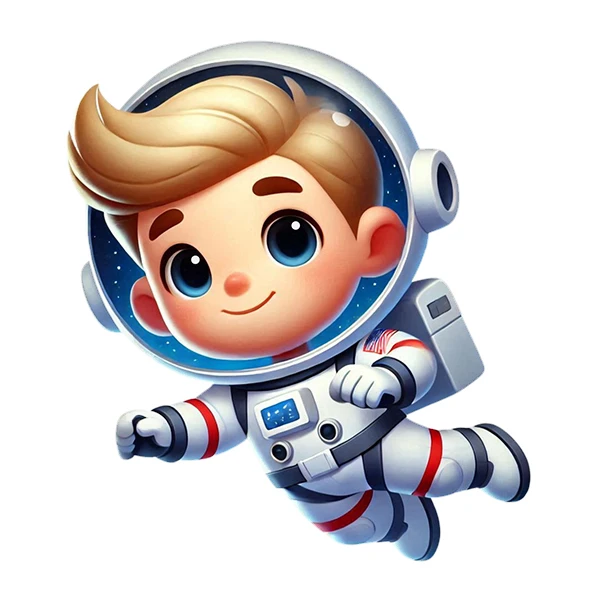 استیکر پارچه و لباس پاد آفرین طرح فضانورد کد 5338