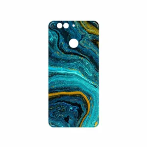 MAHOOT Turquoise marblewith golden streaks Cover Sticker for Huawei Nova 2 Plus