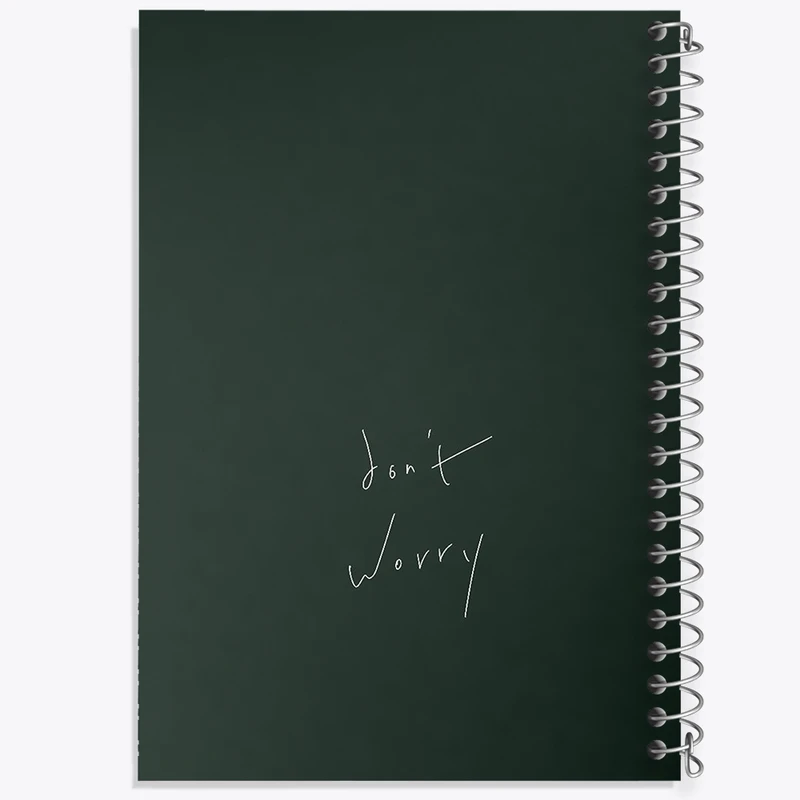 دفتر ژورنال نویسی 50 برگ خندالو مدل نقطه ای طرح Don't Worry کد F1314