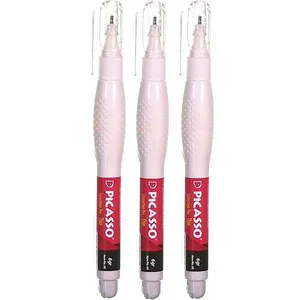 لاک غلط گیر پیکاسو مدل Correction pen-thin 6 gr بسته 3 عددی
