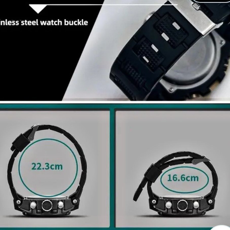 ساعت مچی دیجیتال مردانه مدل دوزمانه099 ساعت مچی دیجیتال مردانه مدل دوزمانه099