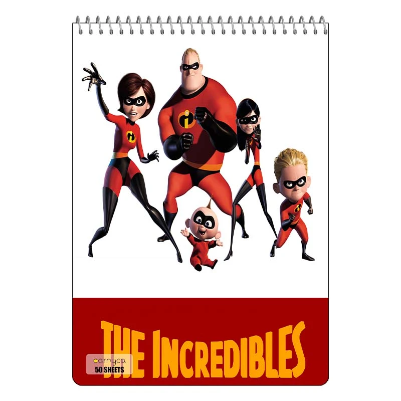 دفتر نقاشی 50 برگ سیمی کارنیکا طرح شگفت انگیزان The Incredibles کد 31159