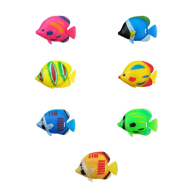 ماهی تزئینی آکواریوم مدل دم متحرک کد M04 مجموعه 7 عددی