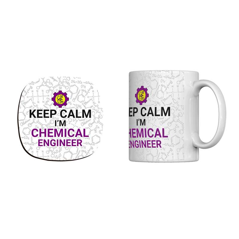 ماگ ترمه طراحان ایده مدل chemical engineer کد cfp1258 به همراه زیرلیوانی