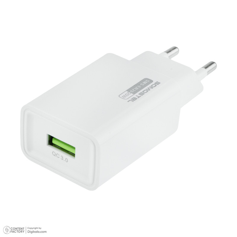شارژر دیواری 20 وات سوموس تل مدل SMS-ER20 به همراه کابل microUSB