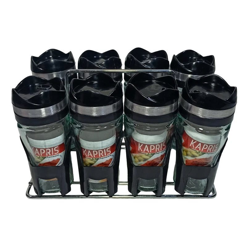 ست جا ادویه 9 پارچه کاپریس مدل فلورا کد GGB8