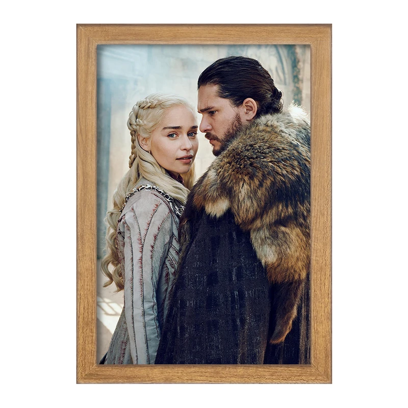 تابلو خندالو مدل دنریس تارگرین و جان اسنو گیم اف ترونز Game of Thrones  کد 2669