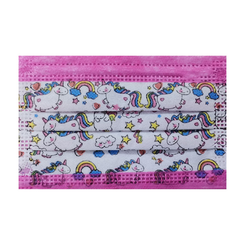 ماسک تنفسی کودک  مدل سه لایه ملت بلون بسته 50 عددی