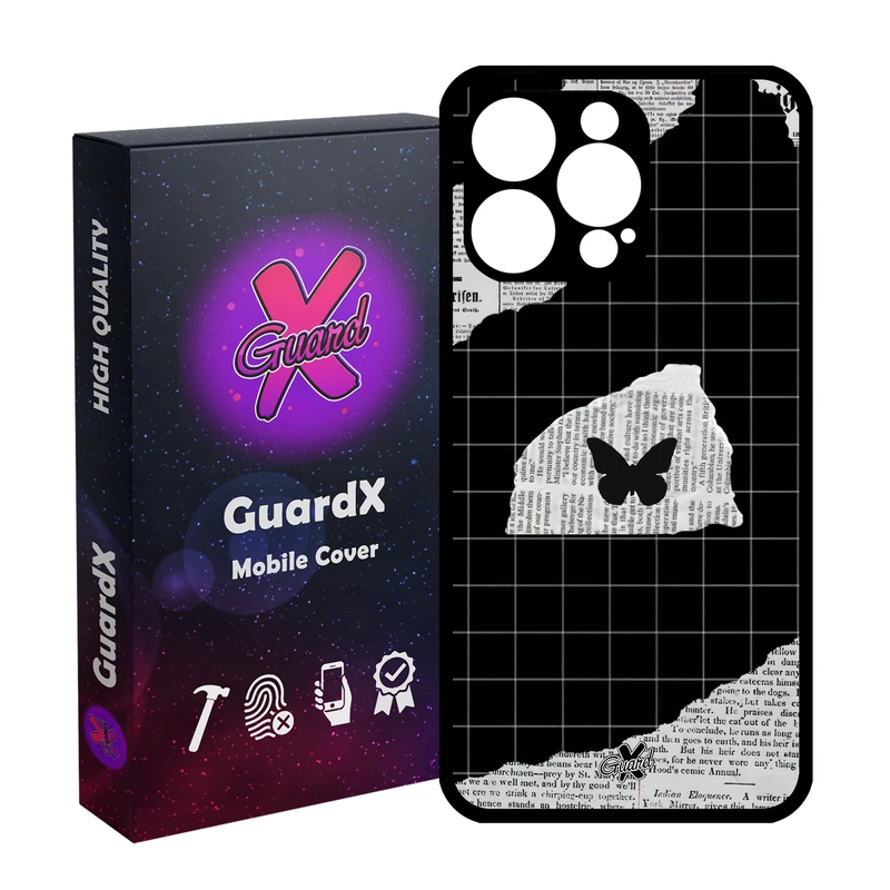 کاور گارد ایکس طرح پروانه مدل Glass10533 مناسب برای گوشی موبایل اپل iPhone 15 Pro Max