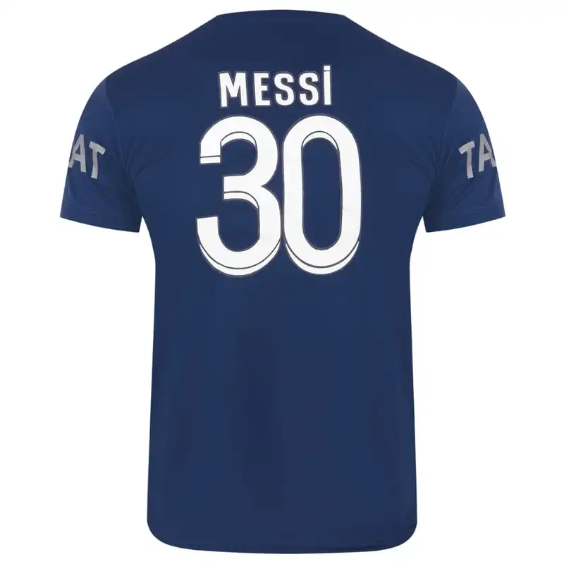 ست تی شرت آستین کوتاه و شلوارک ورزشی مردانه طرح پاریسن ژرمن مدل مسی 2023