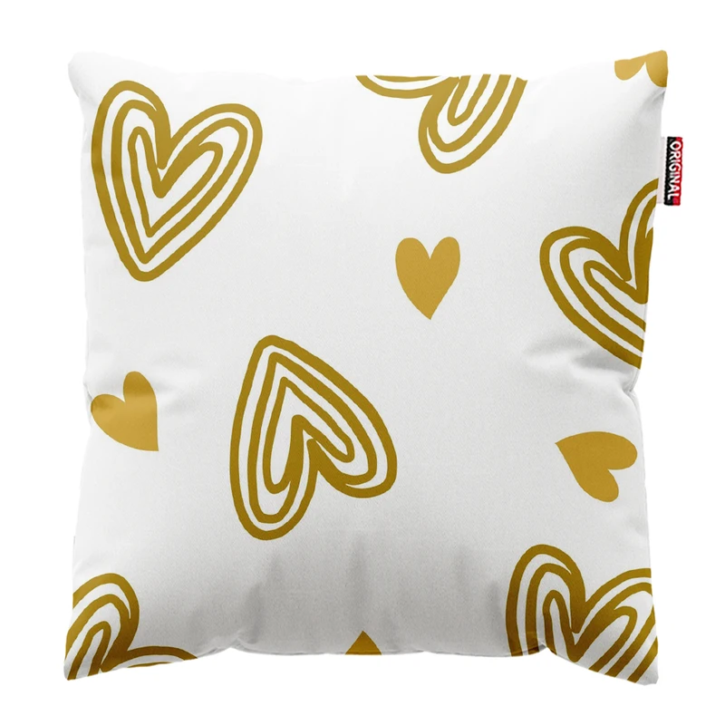  کوسن پاد آفرین طرح قلب کد 4925 سایز 30*30 سانتی متر