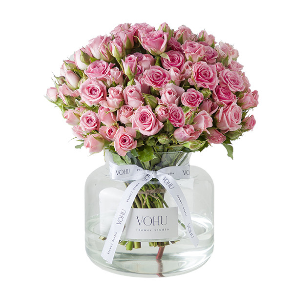 دسته گل رز طبیعی وهو مدل مینیاتوری کد VJ105