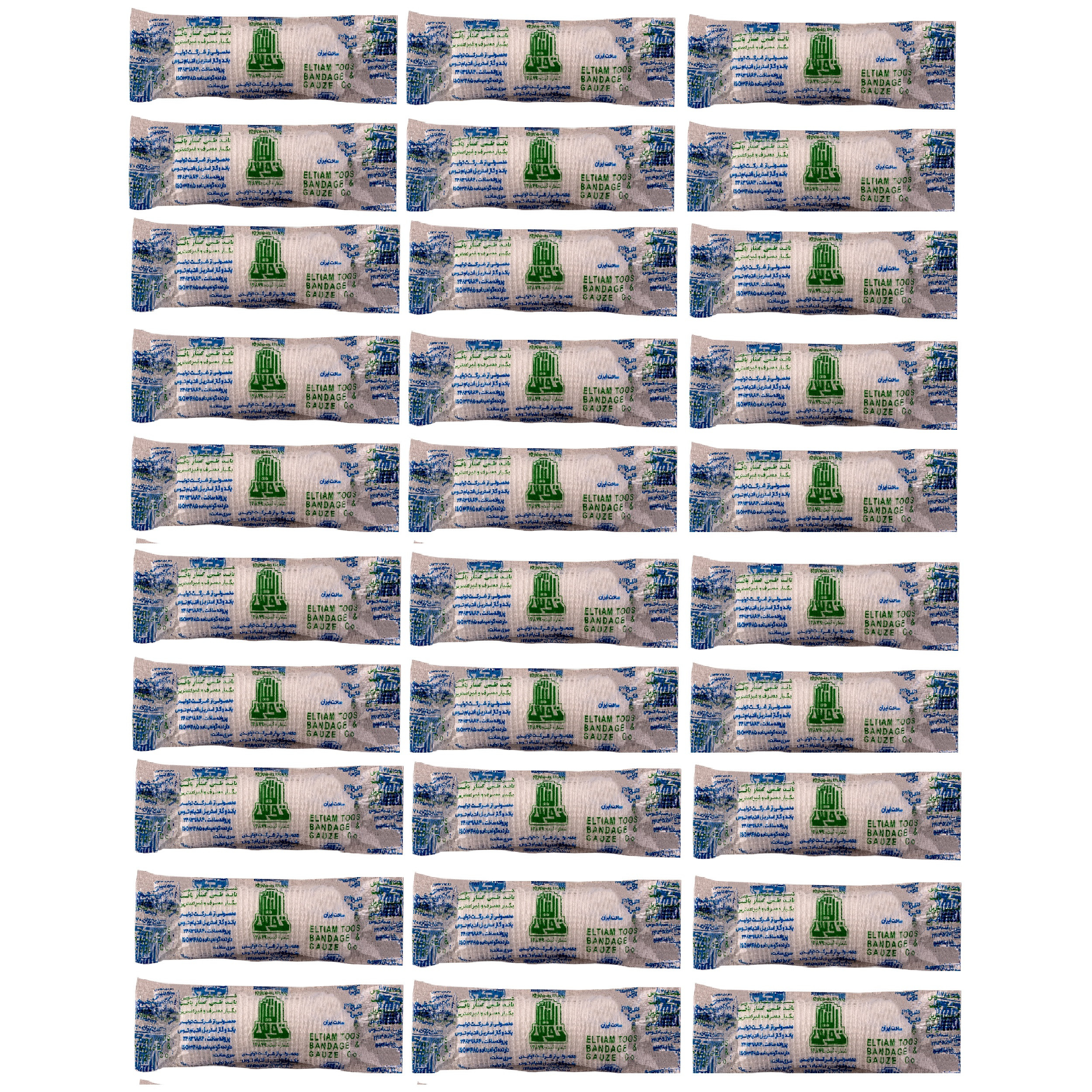 باند پانسمان التیام توس مدل 30-10-3 مجموعه 30 عددی