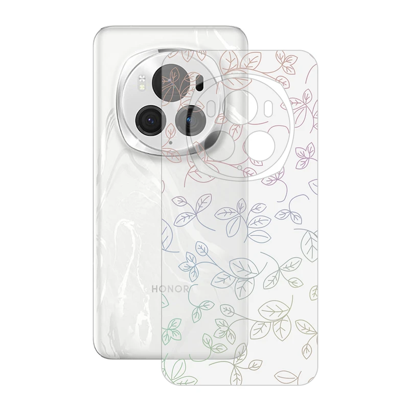 برچسب پوششی ریمکس مدل Clea طرح برگ مناسب برای گوشی موبایل آنر Magic6 Pro