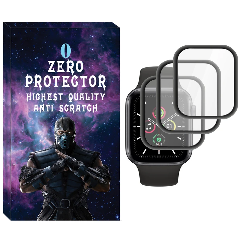 محافظ صفحه نمایش نانو زیرو مدل NZO مناسب برای ساعت هوشمند اپل Watch 40mm بسته سه عددی