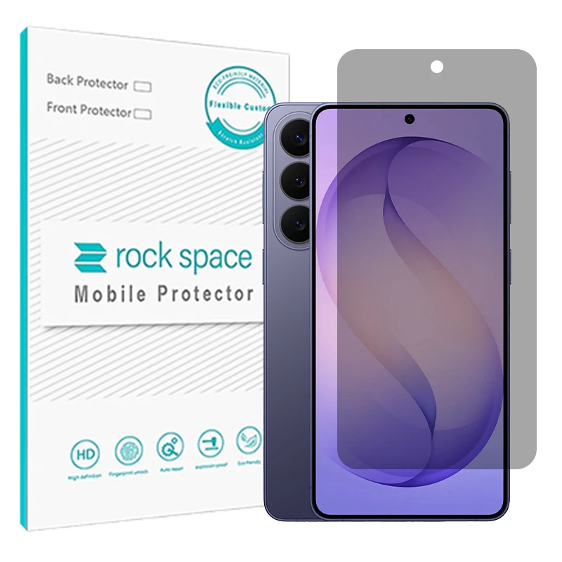 محافظ صفحه نمایش حریم شخصی راک اسپیس مدل هیدروژلی مناسب برای گوشی موبایل سامسونگ Galaxy S26