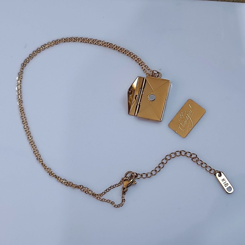 گردنبند زنانه مدل پاکت نامه دوستت دارم گردنبند زنانه مدل پاکت نامه دوستت دارم