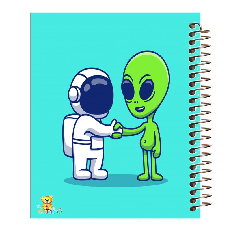 دفتر نقاشی 50 برگ بانیبو مدل فضانورد و آدم فضایی کد 524