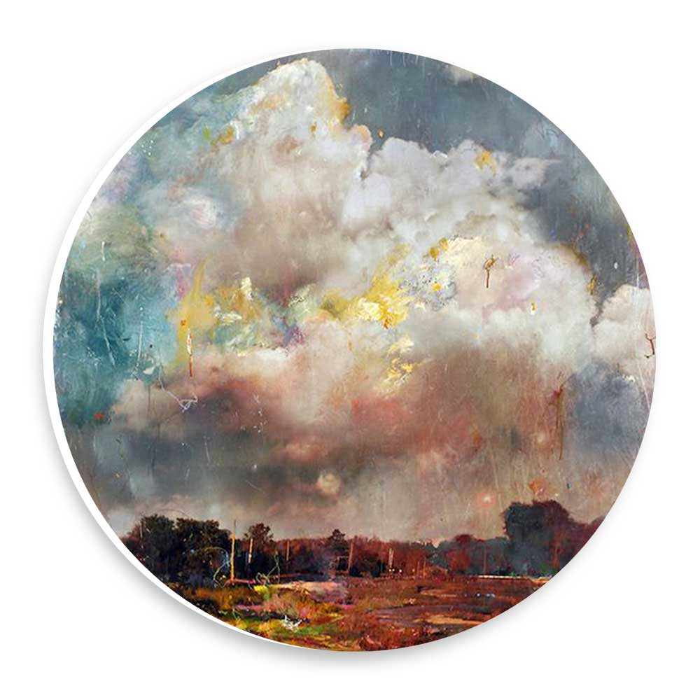  دیوارکوب طرح نقاشی ابرها مدل wtb1049