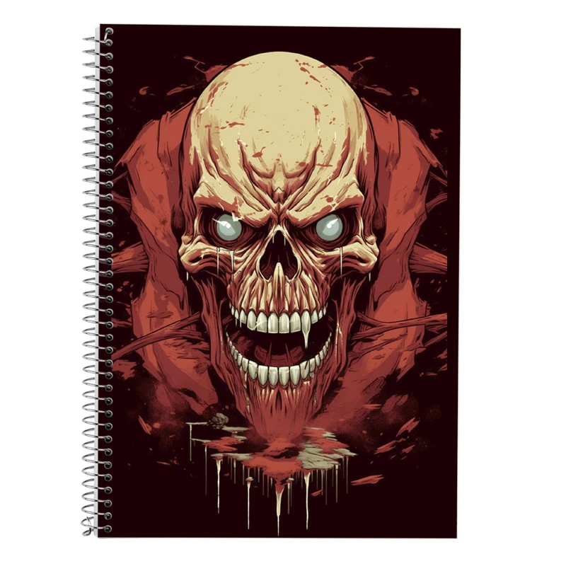 دفتر زبان 50 برگ مدوپد مدل دوخط طرح Attack on Titan کد DF10438