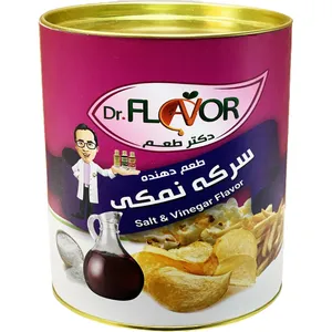طعم دهنده خوراکی طبیعی پودری سرکه نمکی دکتر طعم - 500 گرم