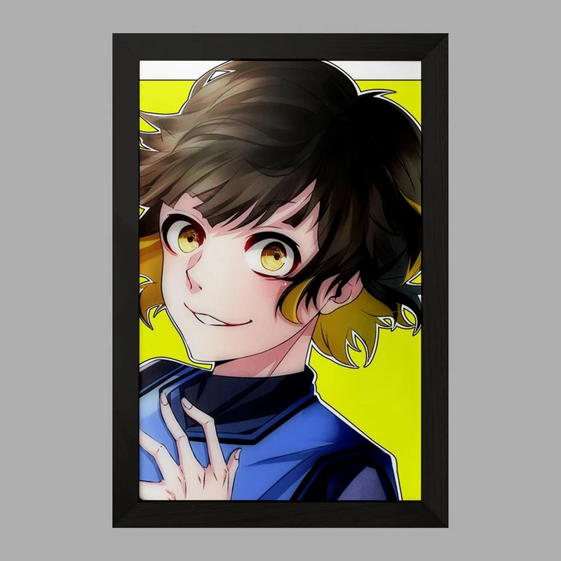 تابلو خندالو مدل مگورو انیمه بلو لاک Blue Lock کد 24412