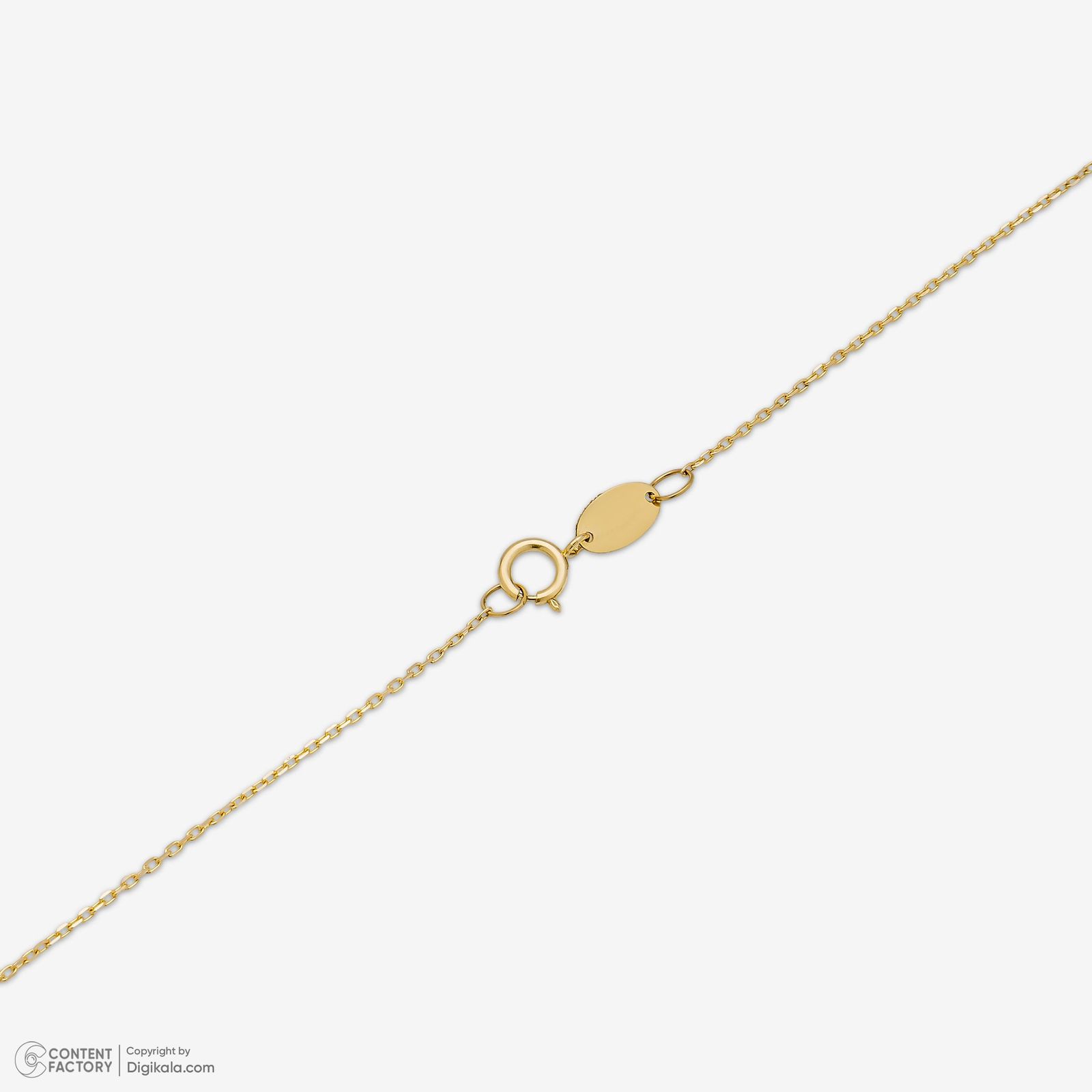 گردنبند طلا 18 عیار زنانه با زنجیر حلقهای (فلامینگو) روبی آرت گالری مدل 330042 - - 3