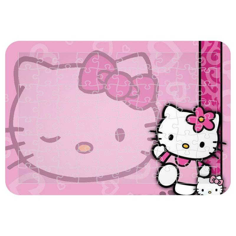 پازل 54 تکه مدل CHB1061 طرح کارتون هلو کیتی