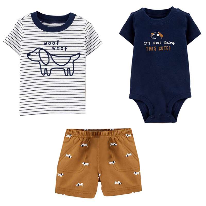 ست 3 تکه لباس نوزادی کارترز مدل 1815