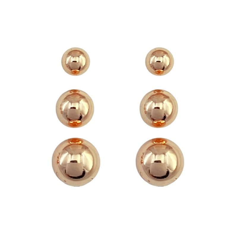 گوشواره زنانه ژوپینگ مدل توپی کد E4238 مجموعه 3 عددی گوشواره زنانه ژوپینگ مدل توپی کد E4238 مجموعه 3 عددی