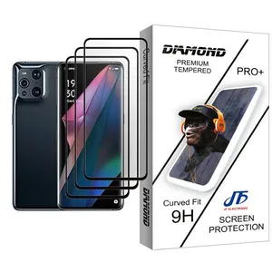 JF Diamond Glass MIX003 Screen Protector For Oppo Find X3 Pro Pack Of 3