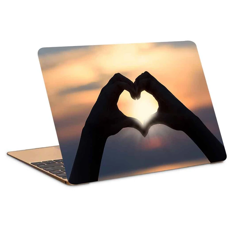 استیکر لپ تاپ طرح heart hands sunshine کد P-792 مناسب برای لپ تاپ 15.6 اینچ