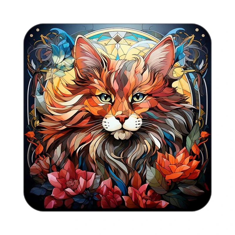 زیر لیوانی کاکتی طرح حیوانات رنگی مدل mp26822