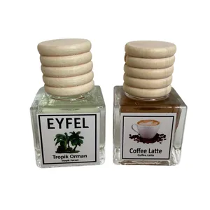 خوشبوکننده هوا خودرو ایفل مدل کافه لته و جنگل استوایی کد Coffe Latte-Tropic Forest حجم 10 میلی‌ لیتر بسته 2 عددی