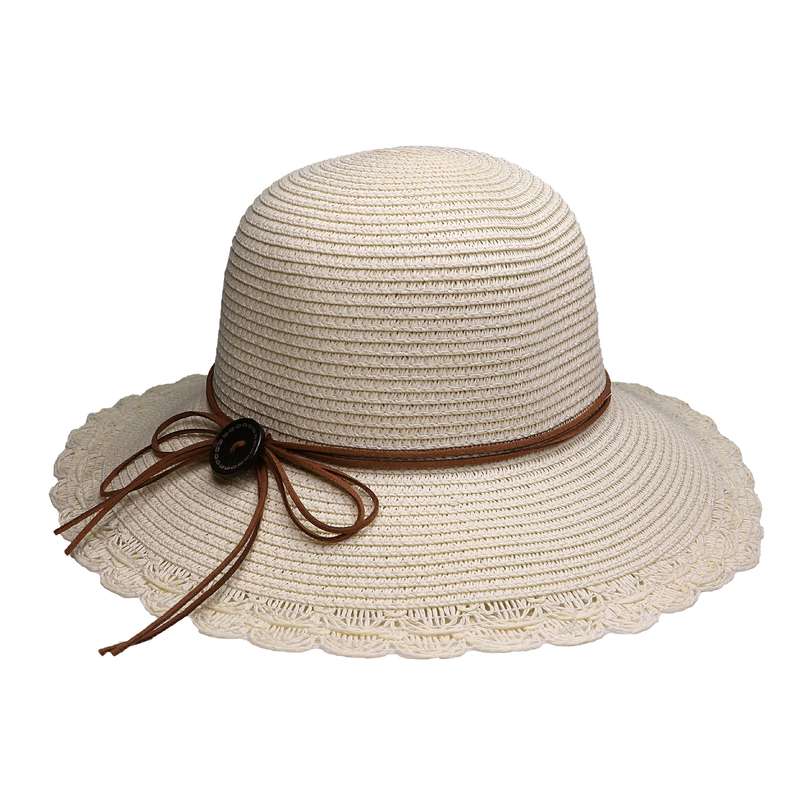 کلاه حصیری زنانه مدل ساحلی کد 005