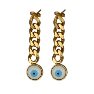 گوشواره زنانه مدل چشم نظر کد cs227