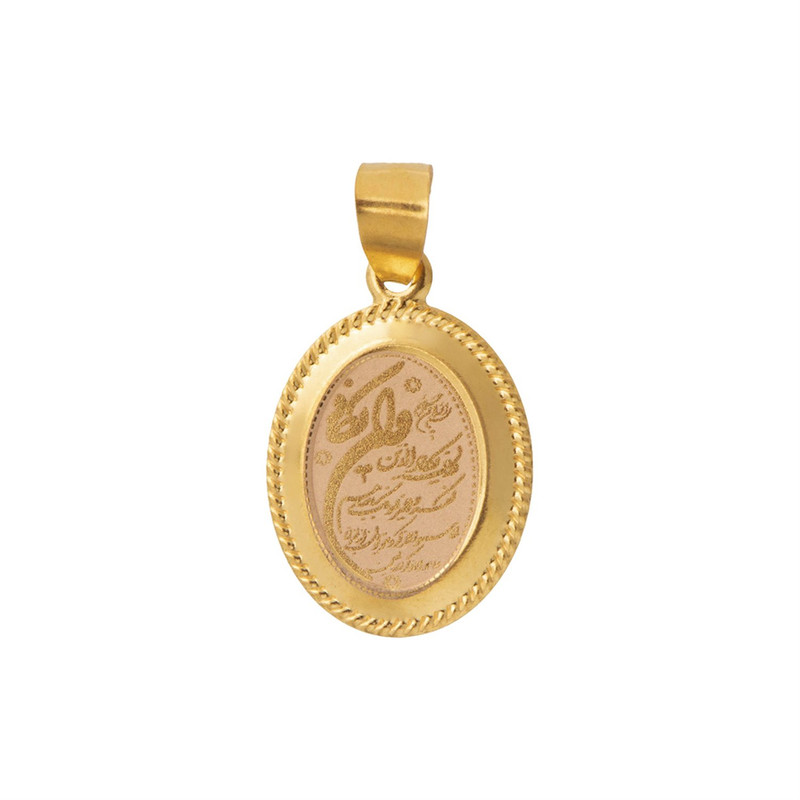 آویز گردنبند طلا 18 عیار زنانه نگین طرح وانیکاد