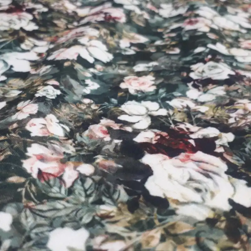 پارچه لباس مدل تریکو گلدار کد 01/11