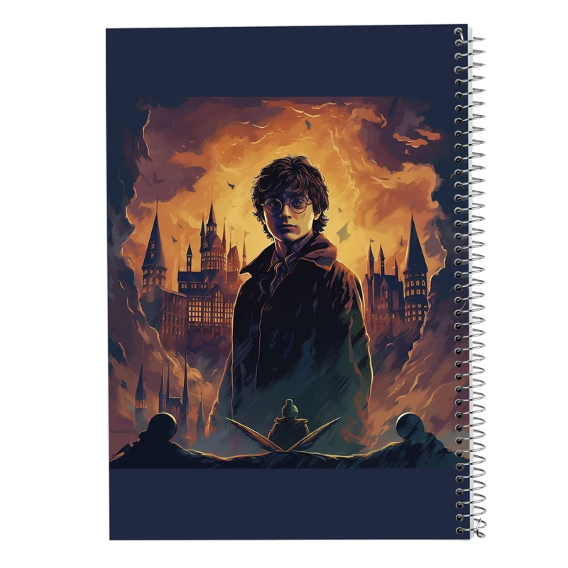 دفتر ژورنال نویسی 50 برگ مدوپد مدل نقطه ای طرح هری پاتر harrypotter کد DF10299