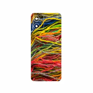 MAHOOT Fabric Texture 9 Cover Sticker for Motorola Moto E13