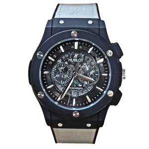 ساعت مچی عقربه‌ای مردانه هابلوت مدل اسکلتون