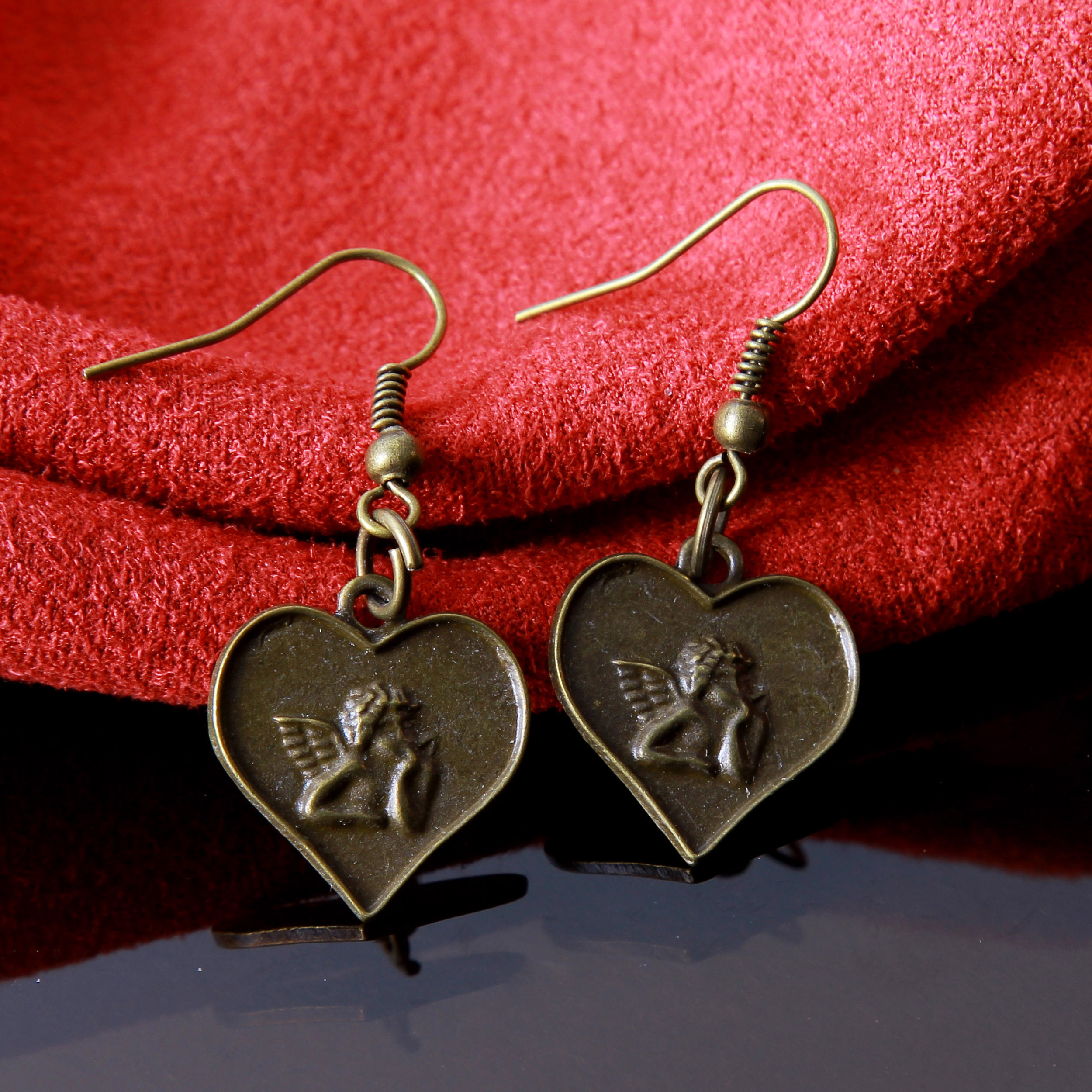 گوشواره دخترانه مدل فلزی فانتزی کد GZN_094