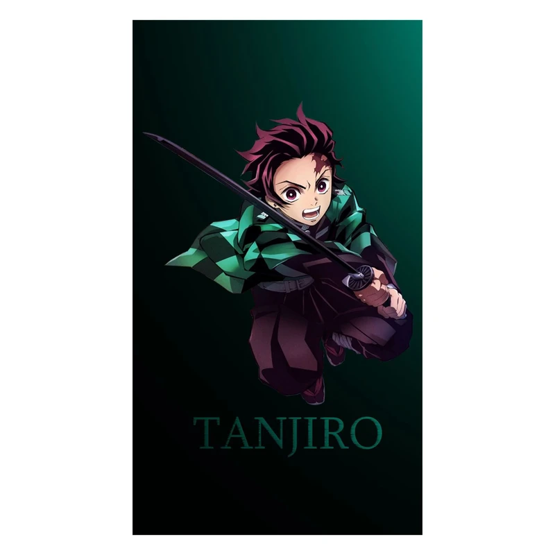 استیکر لپ تاپ و موبایل مدل انیمه طرح شیطان کش کامادو تانجیرو demon slayer kamado tanjiro کد 265