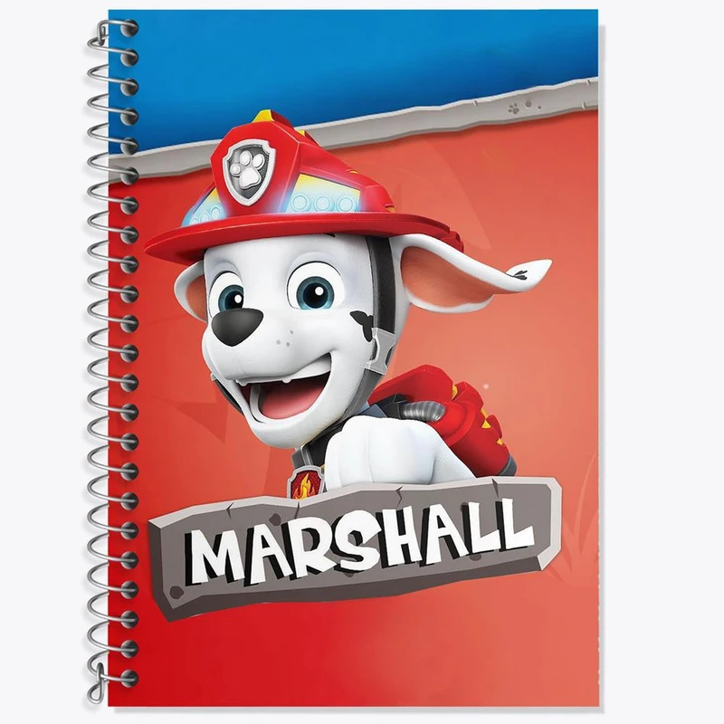 دفتر زبان 50 برگ خندالو مدل دو خط طرح انیمیشن سگ های نگهبان کد 26931