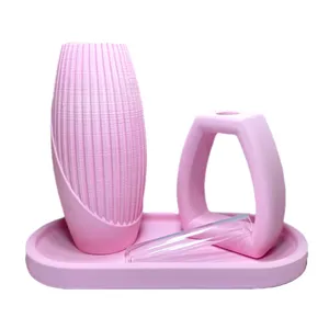 ست گلدان دکوری کد ۱۰۲۱ مجموعه ۴ عددی