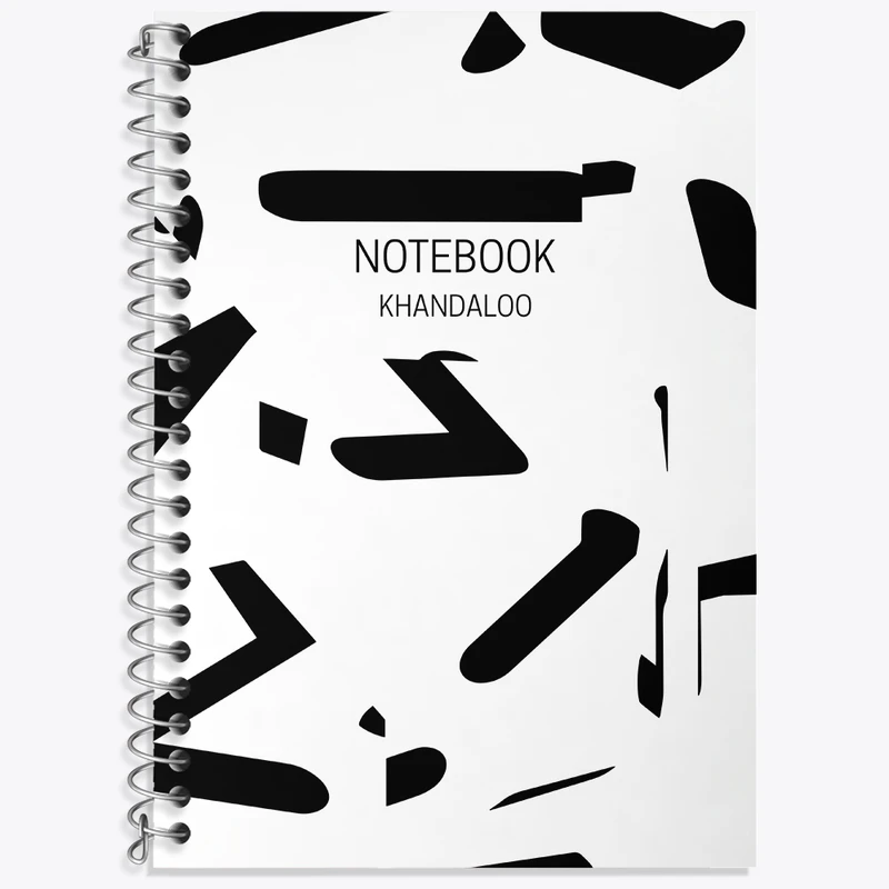 دفتر زبان 50 برگ خندالو مدل سه خط طرح مدرن کد N216