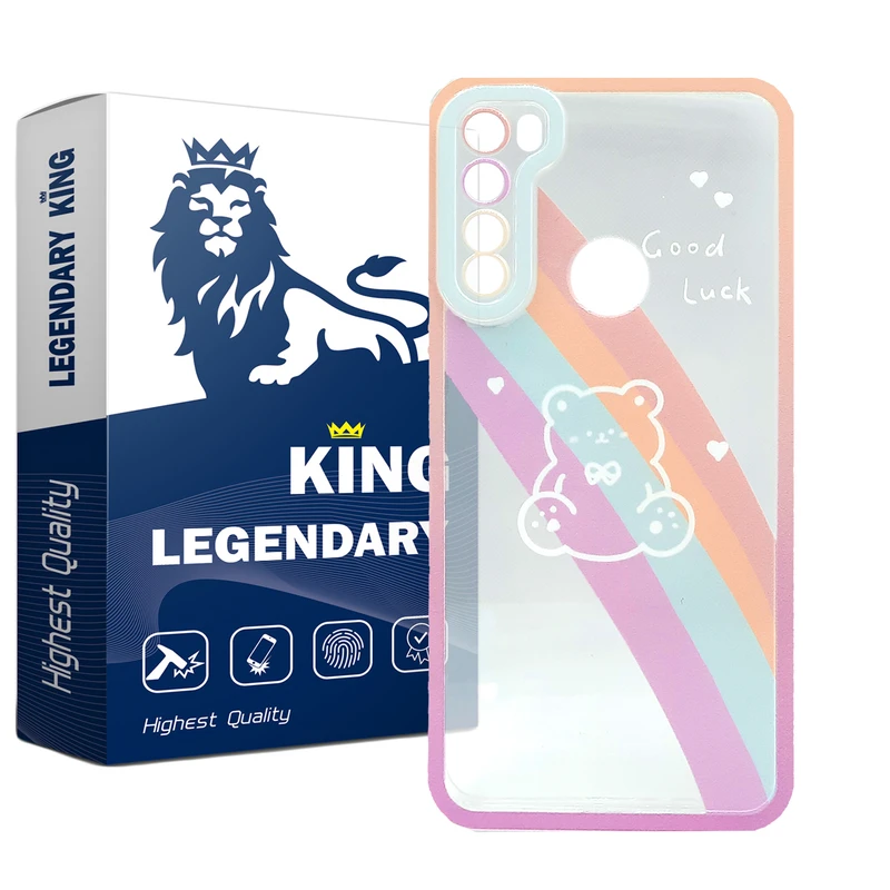  کاور لاین کینگ مدل خرس رنگی مناسب برای گوشی موبایل شیائومی Redmi Note 8
