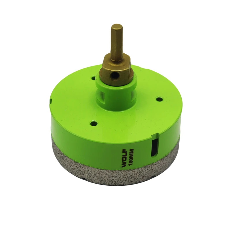 گردبر فرزی سنگ و سرامیک ولف مدل YP-0100 به همراه رابط تبدیل به دریل  سایز 100 میلی متر 