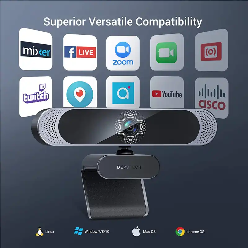 وب کم دپستچ مدل 2021 4K AF UHD