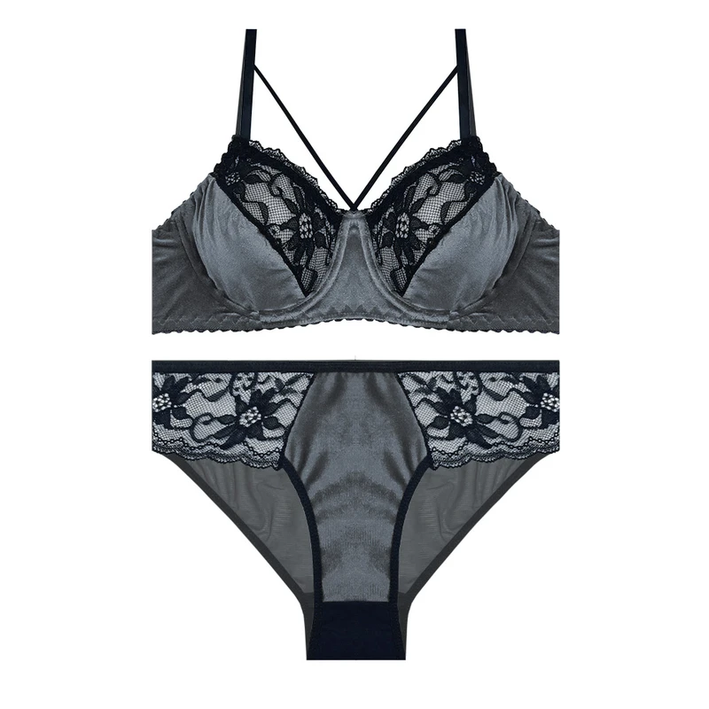 ست شورت و سوتین زنانه آنی لوکس مدل گیپور هارنس دار کد 19594st